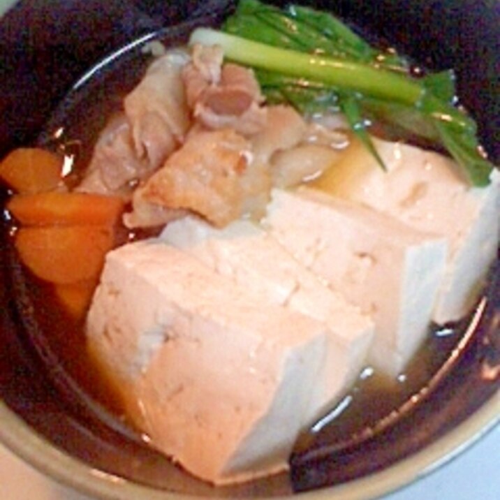 豚肉と豆腐の昆布茶煮